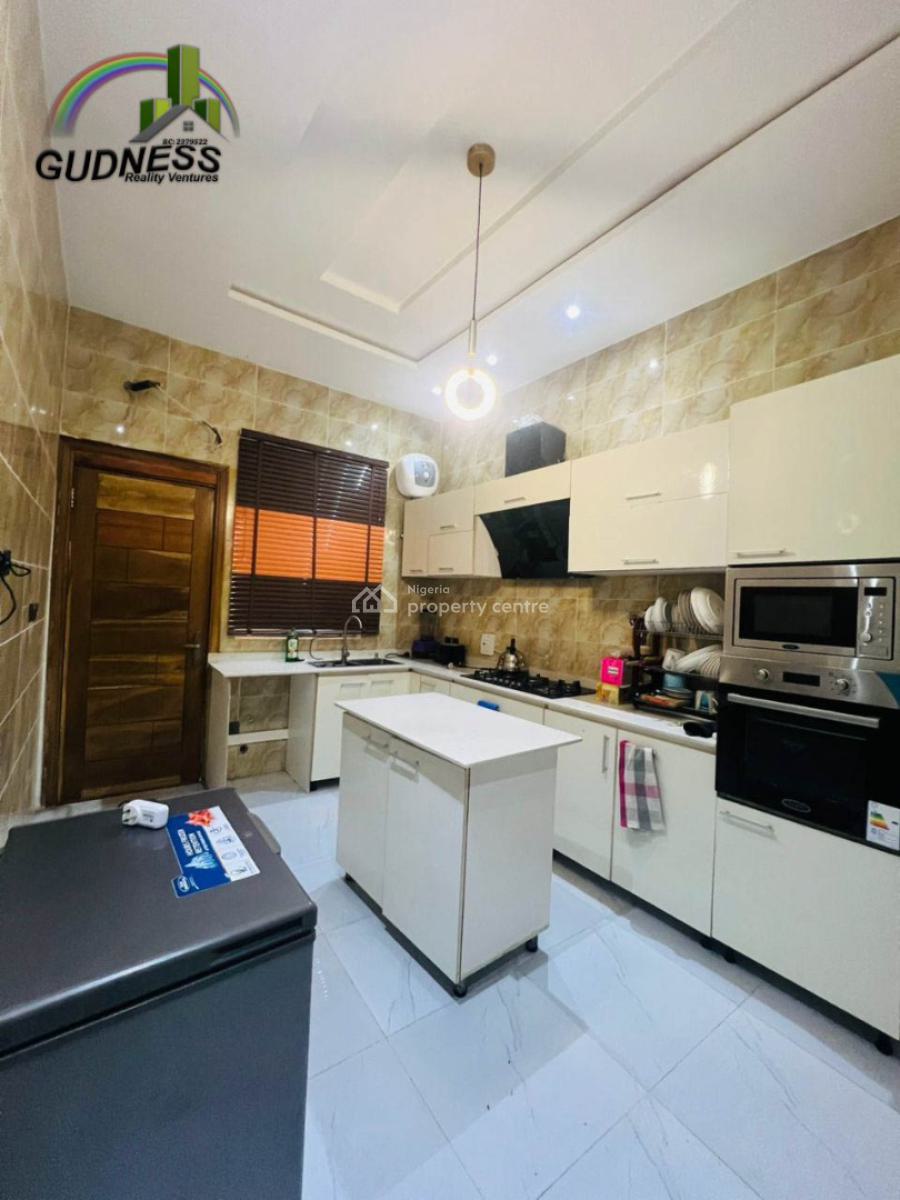 Furnished 4 Bedroom Semi-detached Duplex with Bq, Chevron, Lekki, Lagos, Semi-detached Duplex for Rent