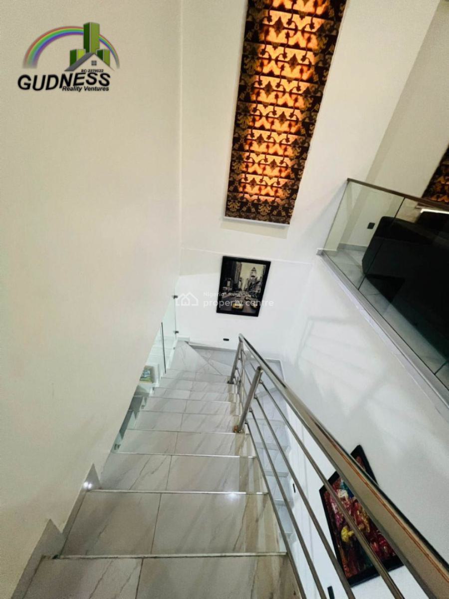 Furnished 4 Bedroom Semi-detached Duplex with Bq, Chevron, Lekki, Lagos, Semi-detached Duplex for Rent