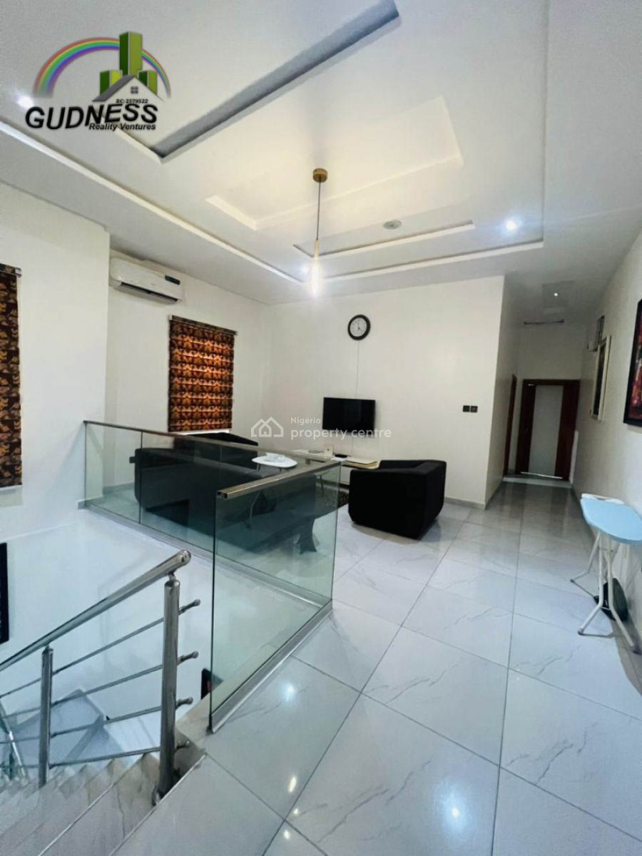 Furnished 4 Bedroom Semi-detached Duplex with Bq, Chevron, Lekki, Lagos, Semi-detached Duplex for Rent