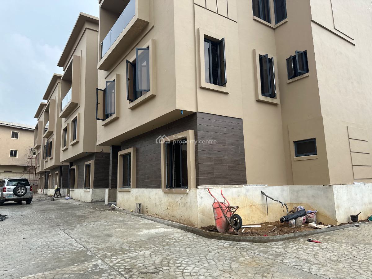 Contemporary 4 Units of 4 Bedroom Terrace with Bq, Jabi, Abuja, Terraced Duplex for Sale