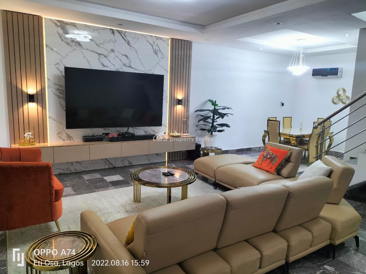 Partly Serviced and Furnished 3 Bedrooms Terrace with a Room Bq, Directly on Road 13, Lekki Phase 1, Lekki Phase 1, Lekki, Lagos, Flat / Apartment for Rent