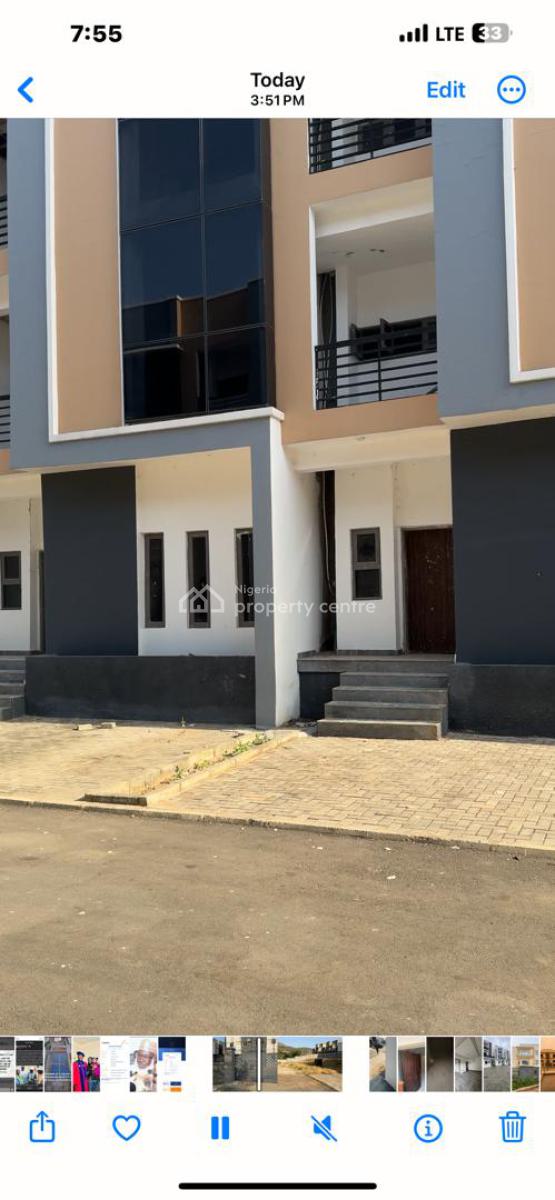 Luxury 4 Bedroom Terrace with Basement, Katamoe Extension, Katampe Extension, Katampe, Abuja, Terraced Duplex for Sale