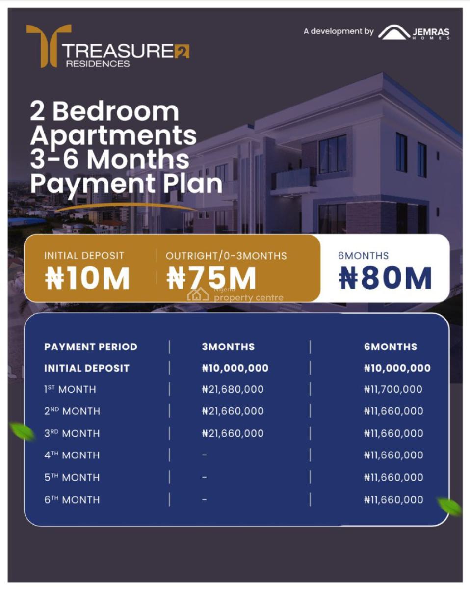 Treasure 2 Residence Abijo Gra Lekki, Abijo Gra Lekki Lagos, Abijo, Lekki, Lagos, Block of Flats for Sale