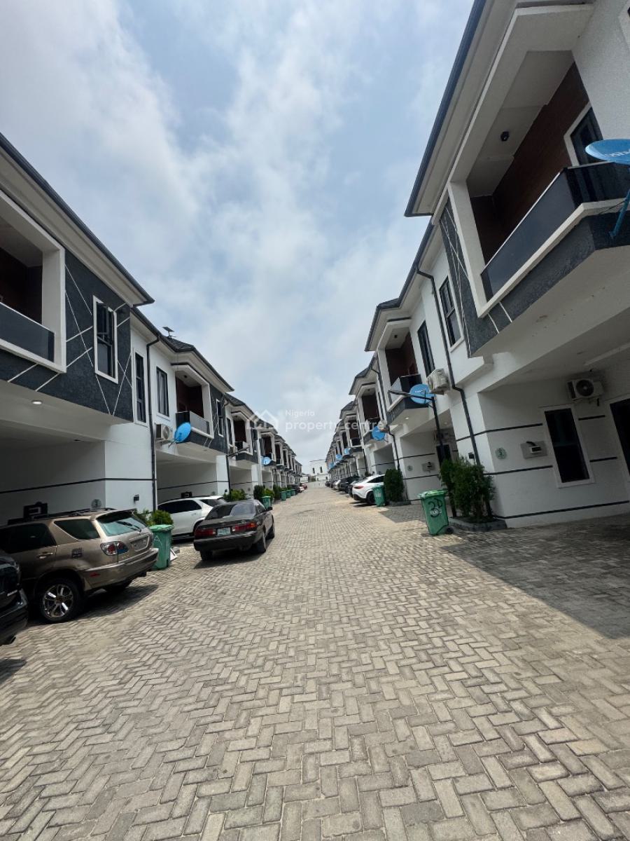 Servicenice 4 Bedroom Duplex Terrace Before Round About with Pool Gym, Orchid Road Lekkk, Lekki, Lagos, Terraced Duplex for Sale