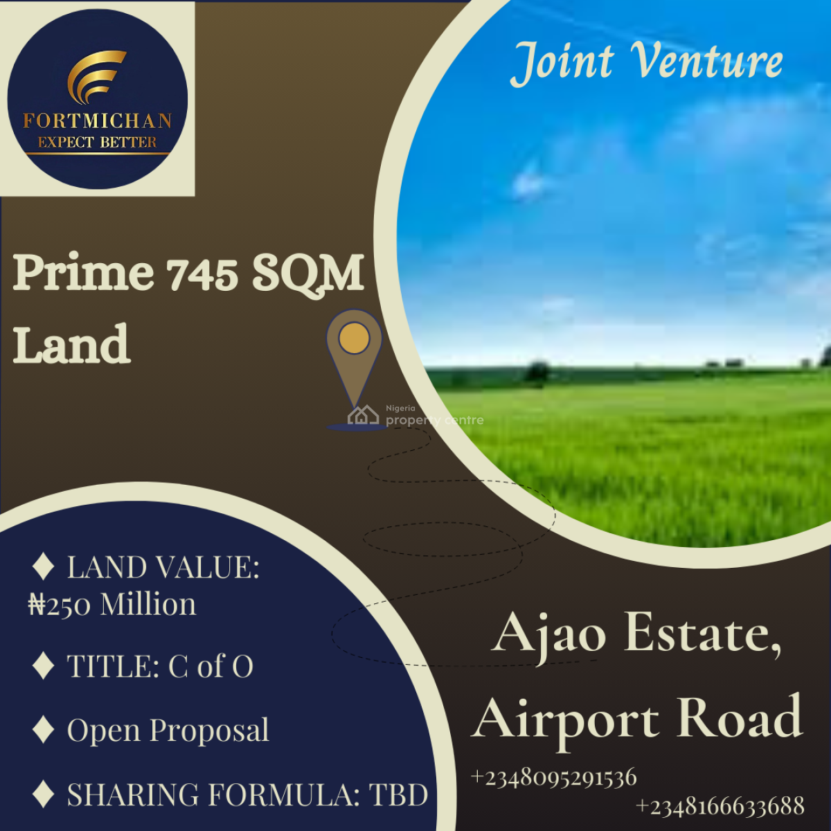 Prime 745 Sqm Land, Ajao Estate, Airport Road, Ikeja, Lagos, Land Joint Venture