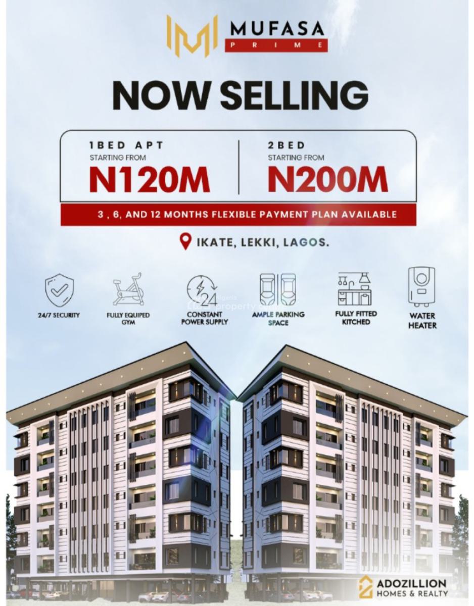 2 Bedrooms Luxury Apartment, 2 Bedroom Classic Apartment at Mufasa Prime, Ikate Elegushi, Lekki, Lagos, Flat / Apartment for Sale