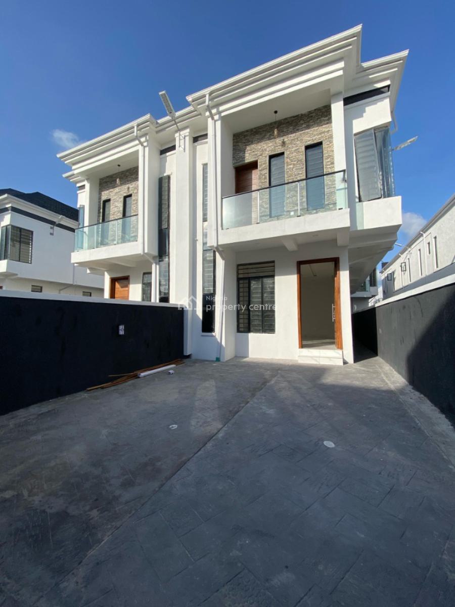 4 Bedrooms Semi Detached Luxury Duplex, Chevron, Lekki, Lagos, Semi-detached Duplex for Rent