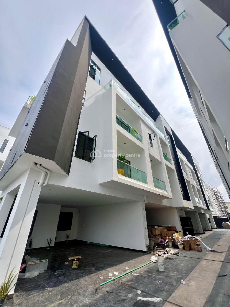 Exquisite 4 Bedroom Terrace Duplex with a Pool, Gym,playground and Bq, Ikate, Lekki, Lagos, House for Sale