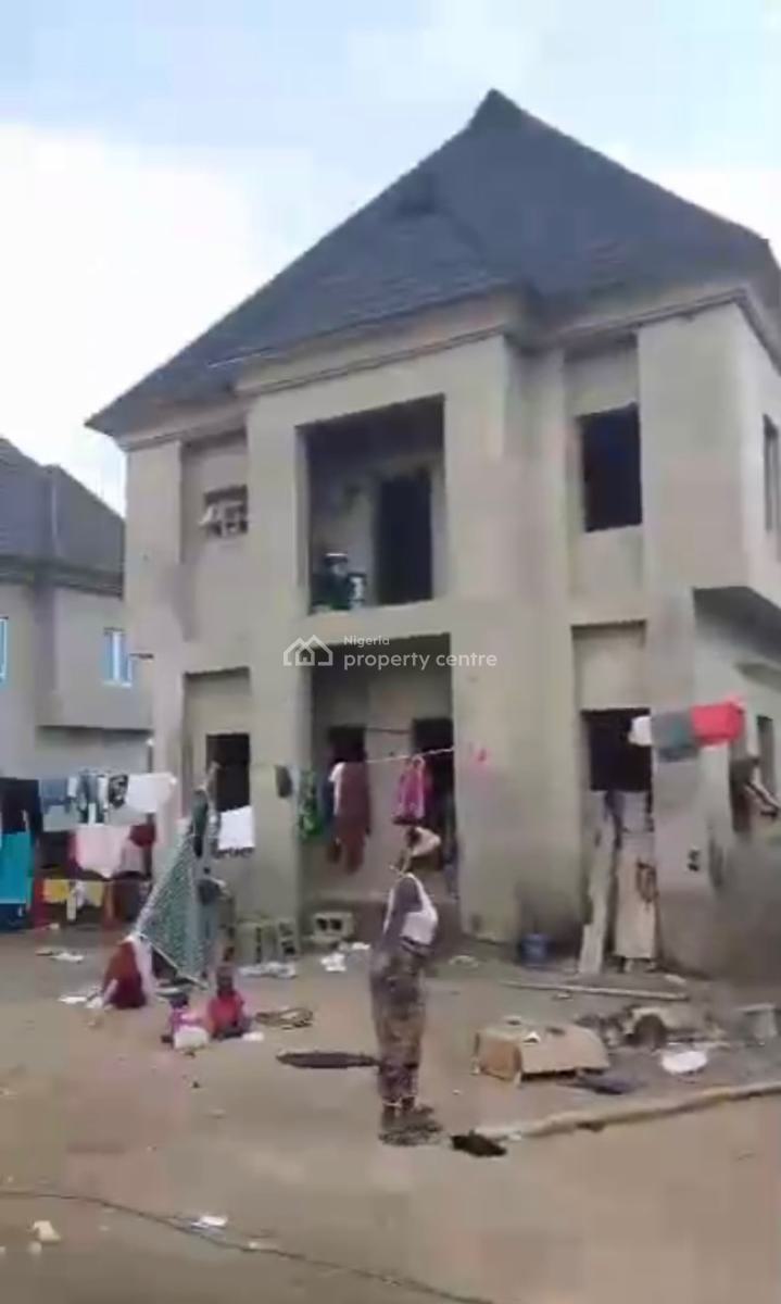 Newly Built 4 Bedroom Duplex with 1 Bedroom Bq, in an Estate Off Pyakasa Road, Pyakasa, Lugbe District, Abuja, Detached Duplex for Sale