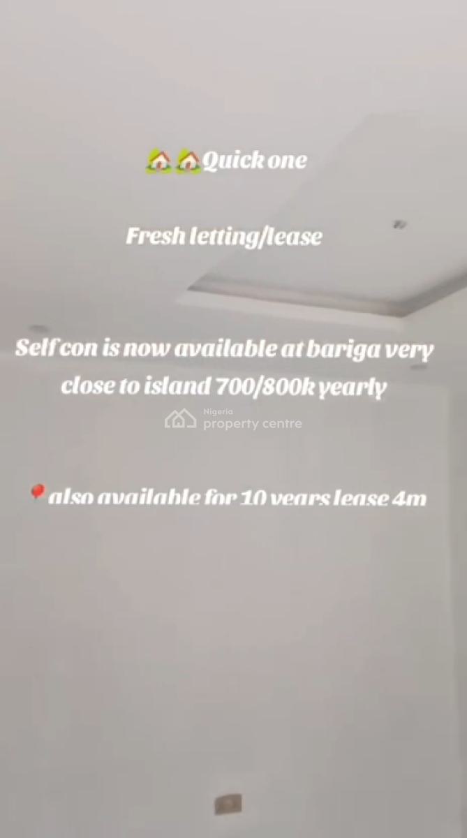 Brand New Specious 2units of Self-contain, Bariga, Bariga, Shomolu, Lagos, Self Contain (single Rooms) for Rent