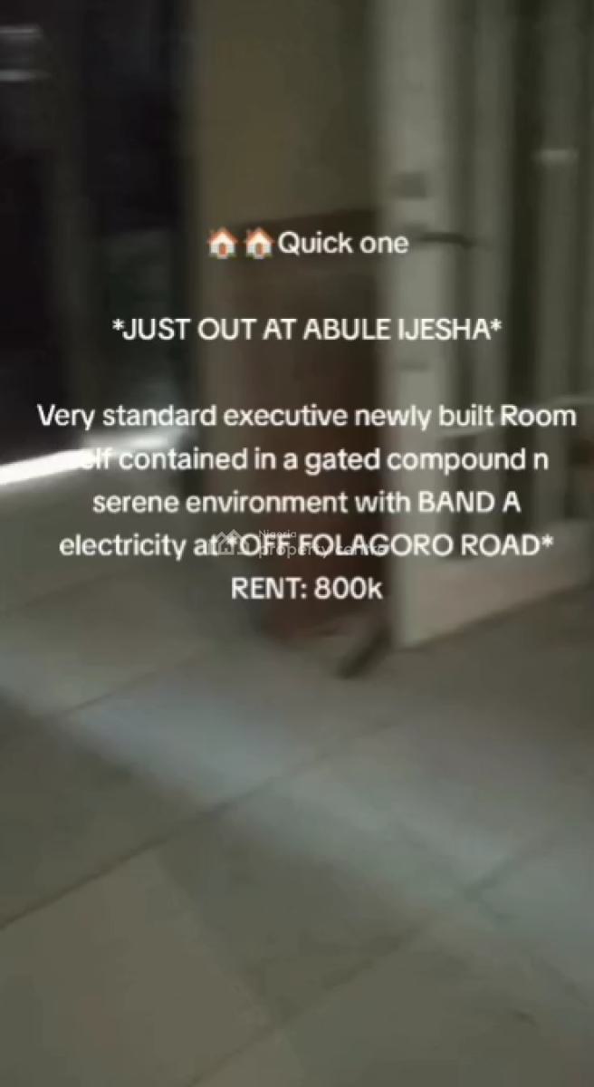 Exclusive Self-contain, Abule Ijesha, Fola Agoro, Yaba, Lagos, Self Contain (single Rooms) for Rent