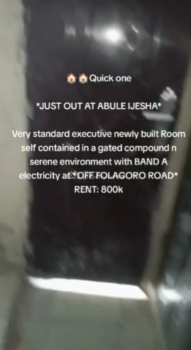 Exclusive Self-contain, Abule Ijesha, Fola Agoro, Yaba, Lagos, Self Contain (single Rooms) for Rent