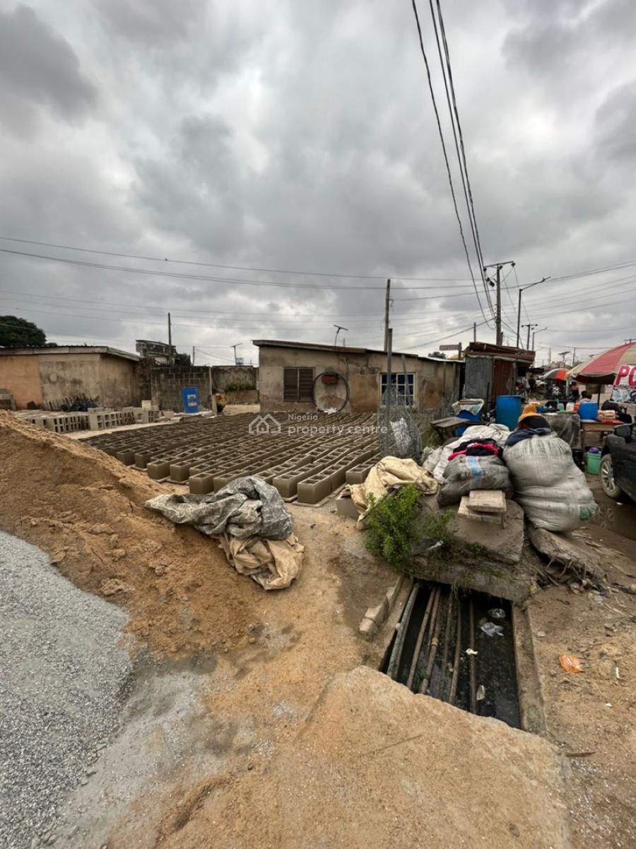 Half Plot of Land (corner Piece) Facing The Road in Ogudu Orioke, Ogudu, Ori-oke, Ogudu, Lagos, Mixed-use Land for Sale