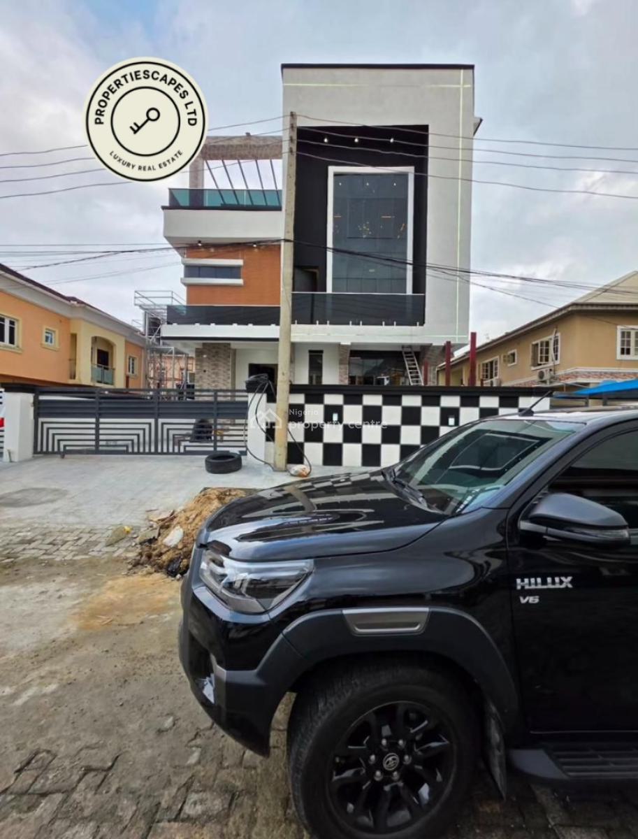 Spacious 5 Bedroom Detaced Duplex with Bq and Rooftop Terrace, Chevron, Lekki, Lagos, Detached Duplex for Sale