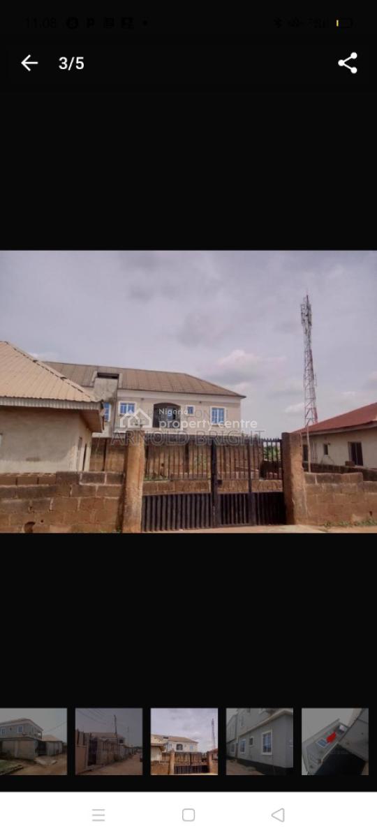 Four Flats of Two Bedrooms Each and a Boys Quarters in Ibadan, Irepodun Estate Olorunda Akobo Ibadan, Akobo, Ibadan, Oyo, Block of Flats for Sale
