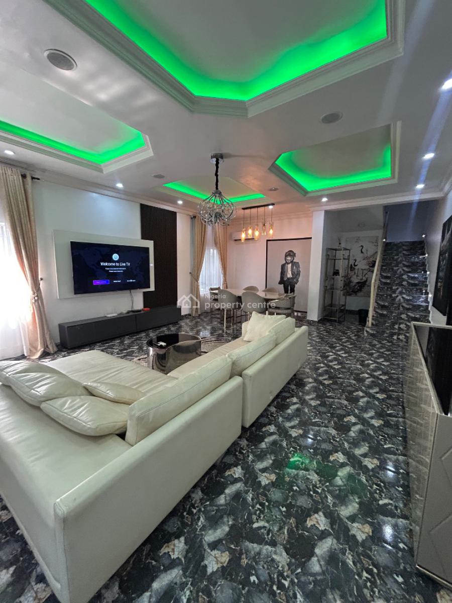 Luxury & Fully Furnished 3bedroom Fully Detached Duplex with 2 Room Bq, Osapa, Lekki, Lagos, Detached Duplex for Rent