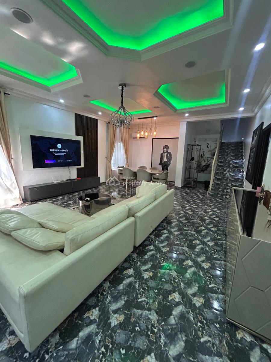 Luxury & Fully Furnished 3bedroom Fully Detached Duplex with 2 Room Bq, Osapa, Lekki, Lagos, Detached Duplex for Rent