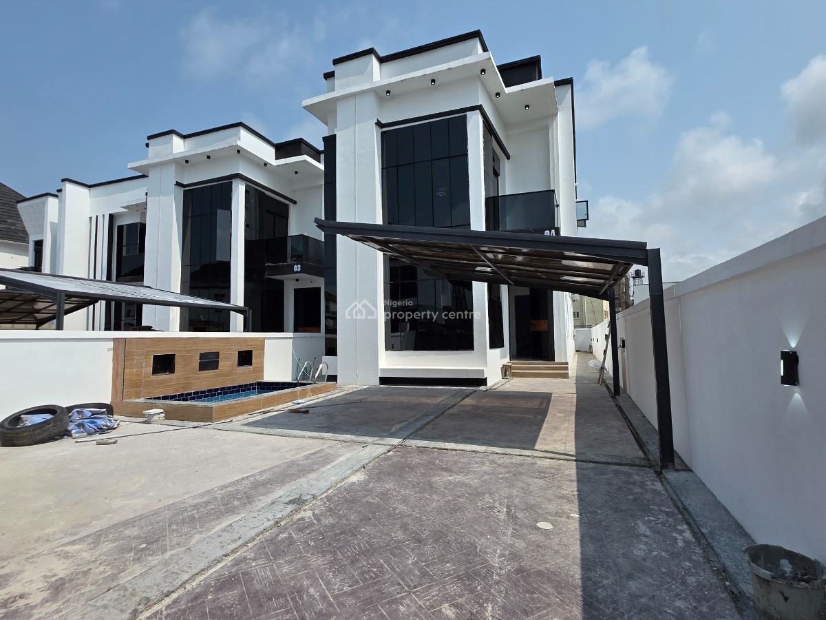 Charming 5 Bedroom Detached Duplex with Swimming Pool & Bq, Chevron Tollgate, Lekki, Lagos, Detached Duplex for Sale