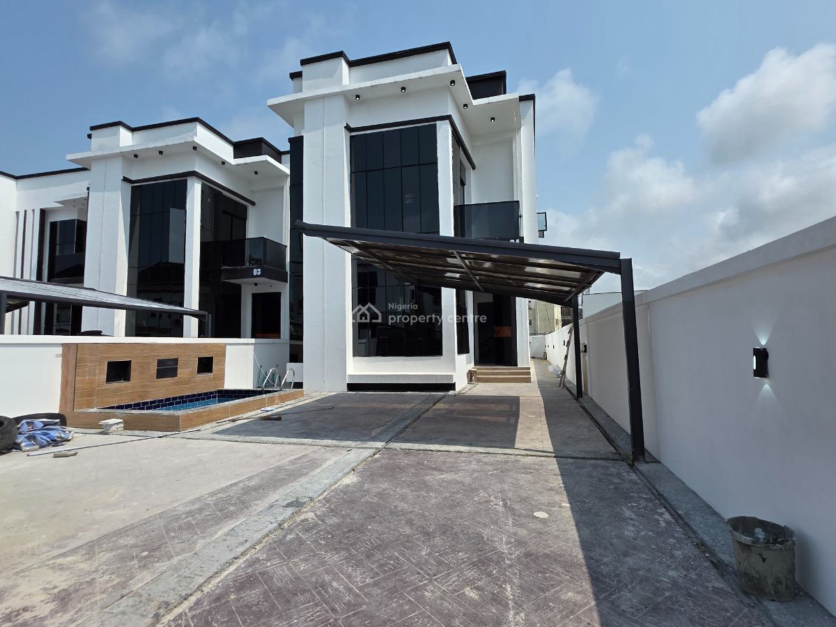 Charming 5 Bedroom Detached Duplex with Swimming Pool & Bq, Chevron Tollgate, Lekki, Lagos, Detached Duplex for Sale