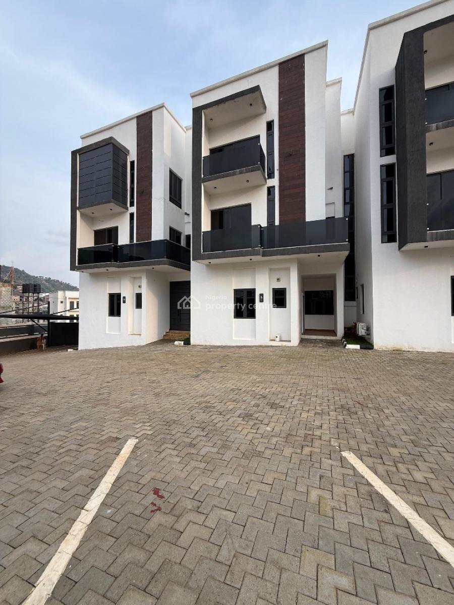 Newly Built 4 Bedroom Terrace Duplex with Bq, Katampe Extension, Katampe, Abuja, Terraced Duplex for Sale