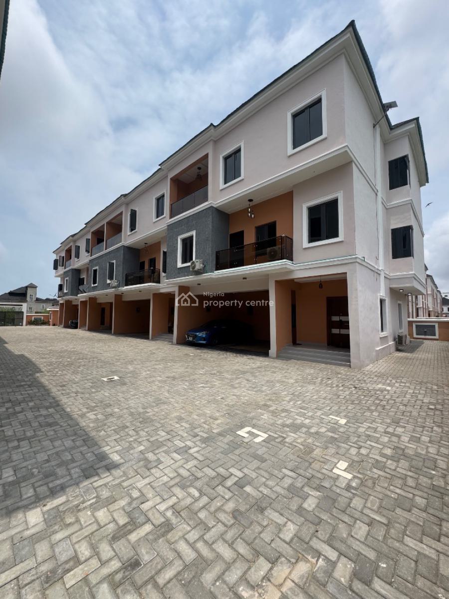 Well Finished 4 Terraced Duplex with Bq in a Serene Estate, Ikate Elegushi, Lekki, Lagos, Terraced Duplex for Sale