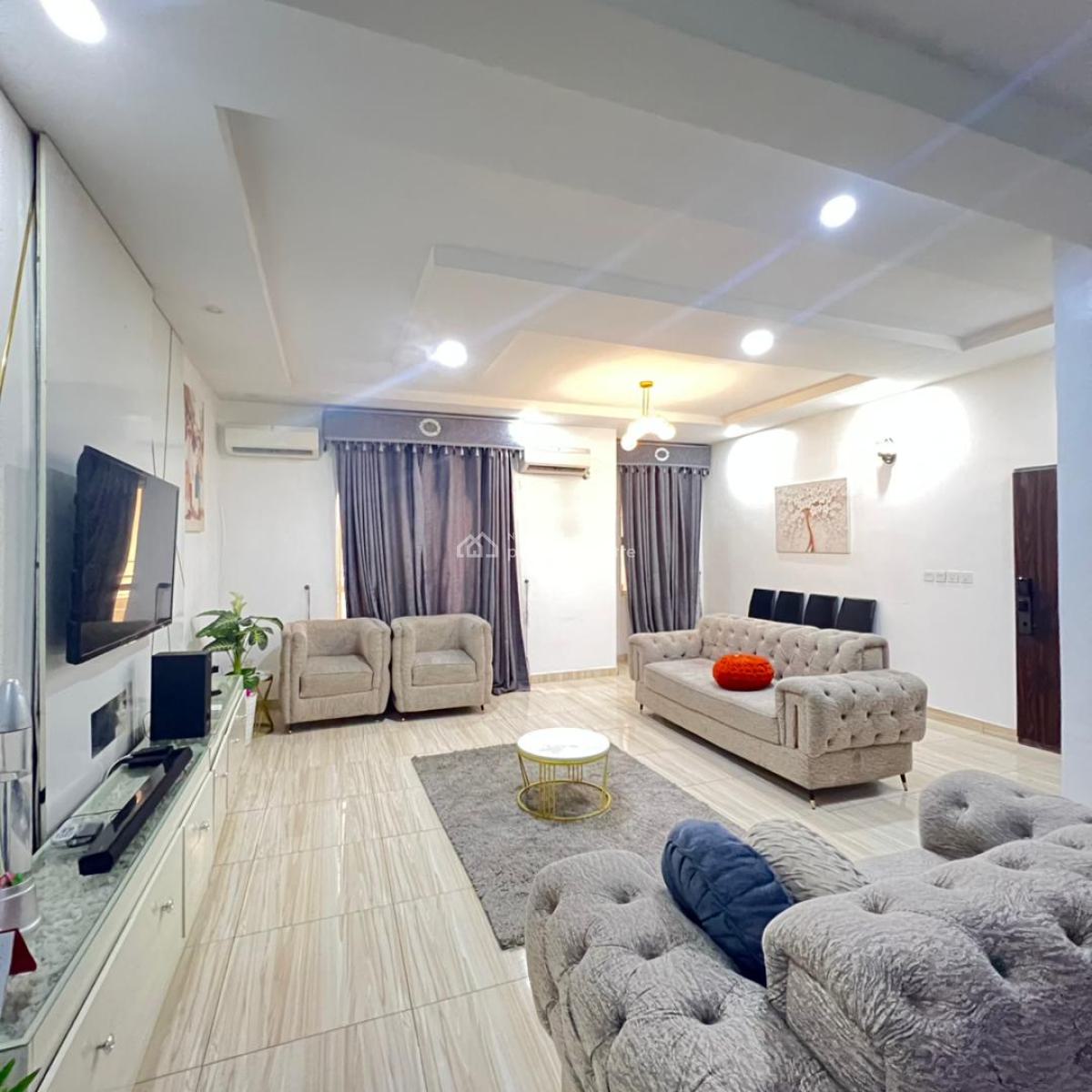 Fully Furnished 3bedrooms Apartment with Bq, Ikate Lekki, Ikate, Lekki, Lagos, Flat / Apartment for Rent