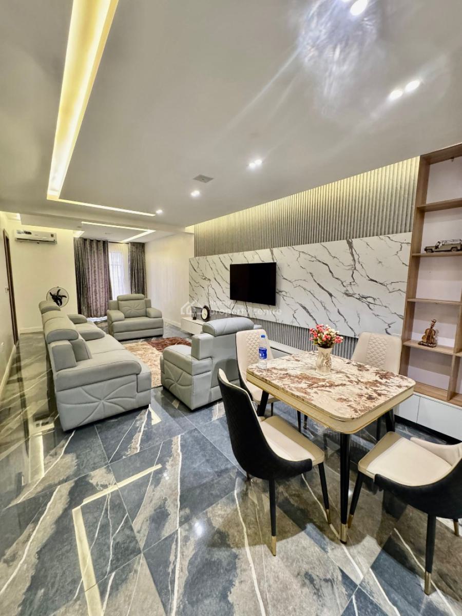 Good Deal! Beautifully  Furnished 2 Bedroom Apartment with Inverter, Lekki Conservation Center. Chevron Axis., Lekki, Lagos, Flat / Apartment for Sale