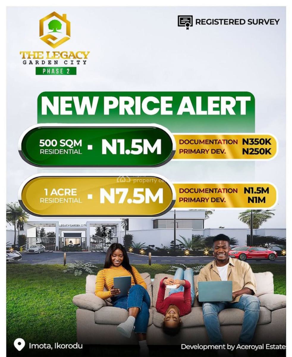 100 Percent Dryland, The Legacy Garden Phase 2, Imota, Ikorodu, Lagos, Residential Land for Sale