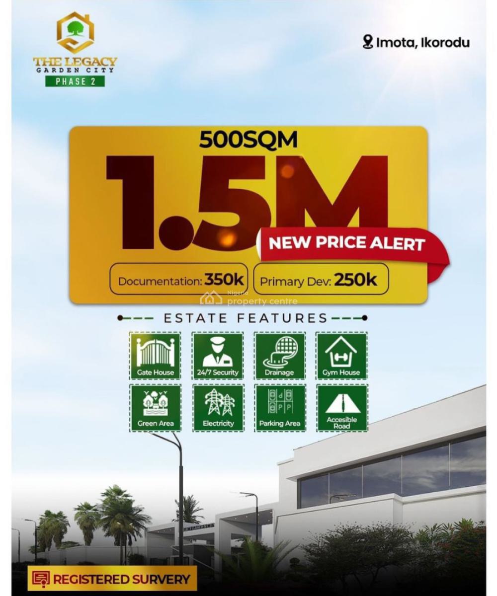 100 Percent Dryland, The Legacy Garden Phase 2, Imota, Ikorodu, Lagos, Residential Land for Sale