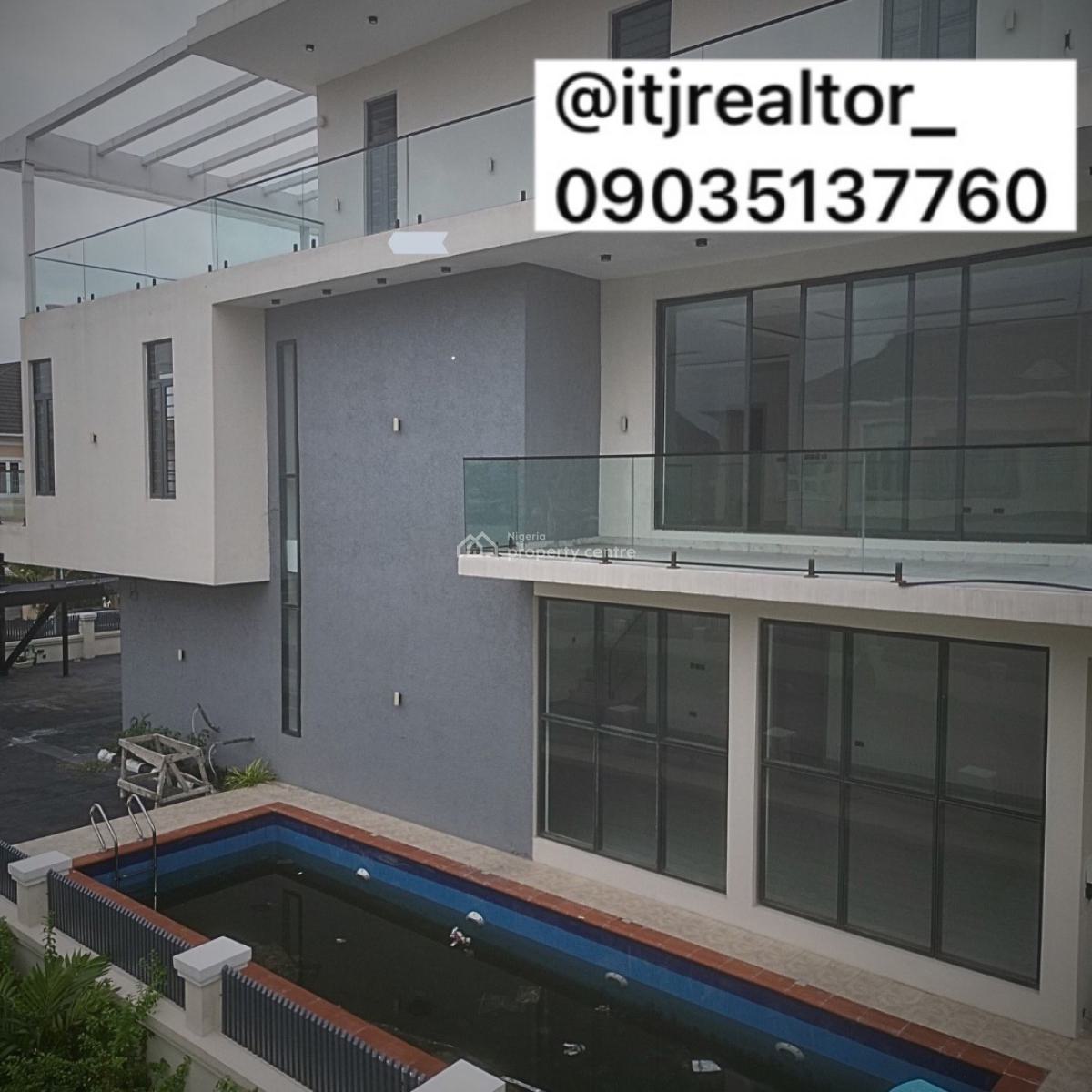 Lovely 4 Bedroom Detached Duplex with Swimming Pool and Bq, Chevron, Lekki, Lagos, Detached Duplex for Sale