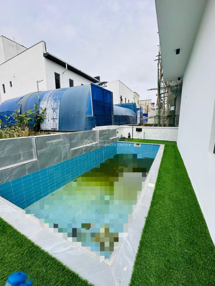 an Opulent 5 Bedroom Fully-detached Duplex with Bq, Pool and Library, Lekki County, Ikota, Lekki, Lagos, Detached Duplex for Sale