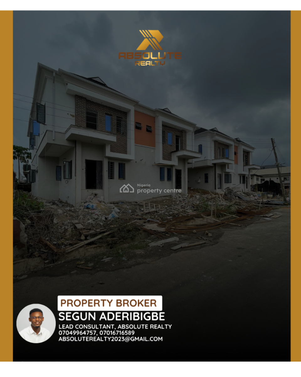 Exquisitely Built 4 Bedroom Semi Detached Duplex with a Bq, Surulere, Lagos, House for Sale