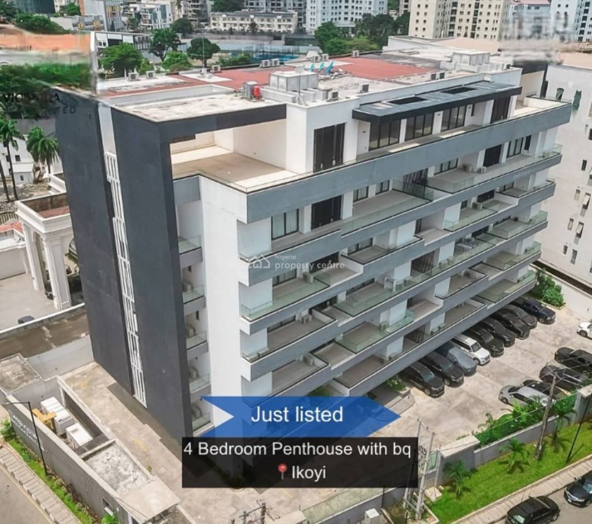 Luxury 4 Bedroom Pent-floor Masionette with Bq, Swimming Pool, Gym. Etc, Off Gerrard Road, Old Ikoyi, Ikoyi, Lagos, Flat / Apartment for Sale