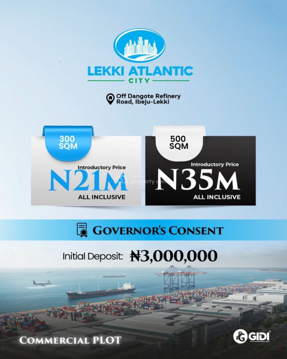 Overlooking The Beach Golf Resort at Lekki Atlantic City Estate Land, Off Dangote Refinery Road, Ibeju Lekki, Lagos, Residential Land for Sale