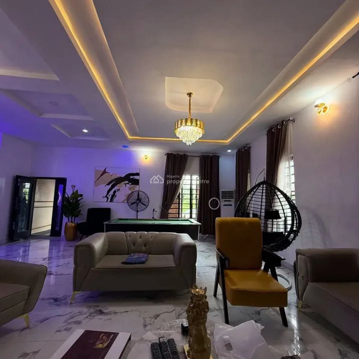 Furnished 4bedroom Bungalow, Off Adageorge Port Harcourt, Port Harcourt, Rivers, Detached Bungalow for Sale