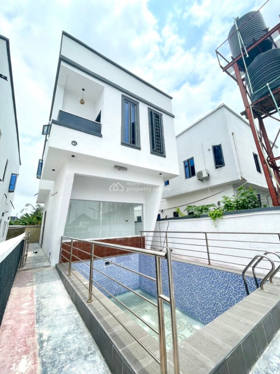 Brand New 3 Bedroom Fully Detached Duplex with Pool in a Secure Estate, Ajah, Ajah, Lagos, Detached Duplex for Sale