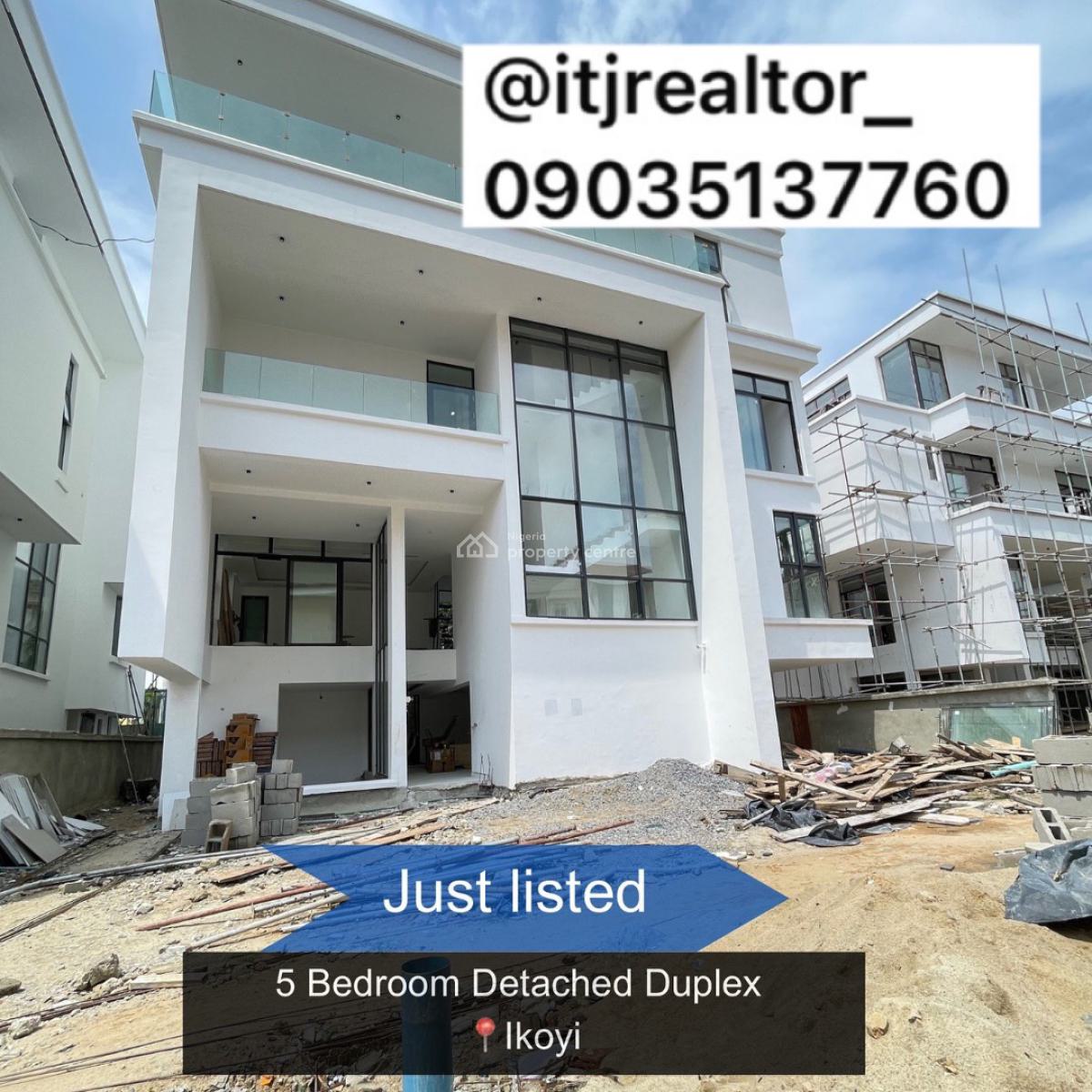 Massive 5 Bedroom Detached Duplex with Pool,gym,cinema and Bq, Ikoyi, Ikoyi, Lagos, Detached Duplex for Sale