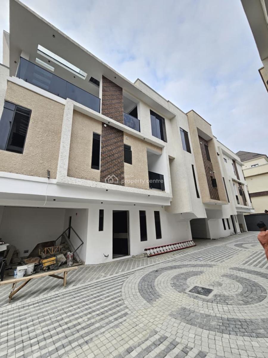 Spacious 4 Bedroom Terrace Duplex with Pool & Bq in Secure Estate, Lekki Phase 1, Lekki, Lagos, Terraced Duplex for Sale