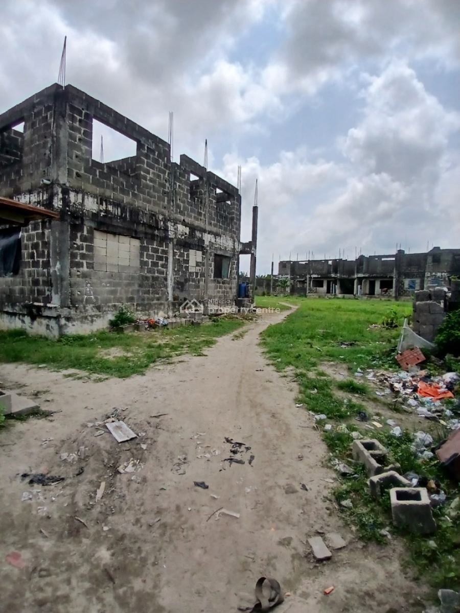 6plots of Land with Multiple Blocks of Flats (uncompleted) Along The R, Off Ado Road, Ajah, Ajah, Lagos, Land for Sale