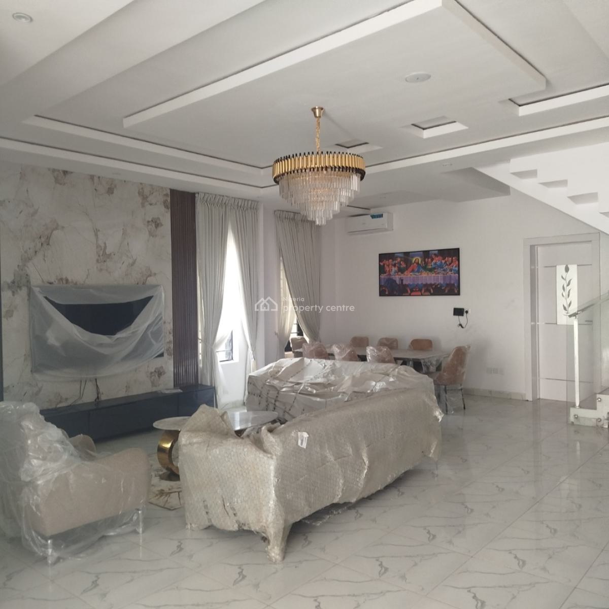 Luxury Furnished 5bedroom Fully Detached Duplex with Bq and Swimming P, Royal Pine, Lekki Expressway, Lekki, Lagos, Detached Duplex for Sale