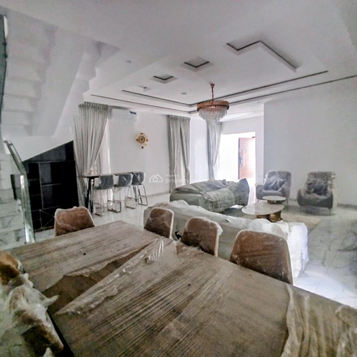Luxury Furnished 5bedroom Fully Detached Duplex with Bq and Swimming P, Royal Pine, Lekki Expressway, Lekki, Lagos, Detached Duplex for Sale
