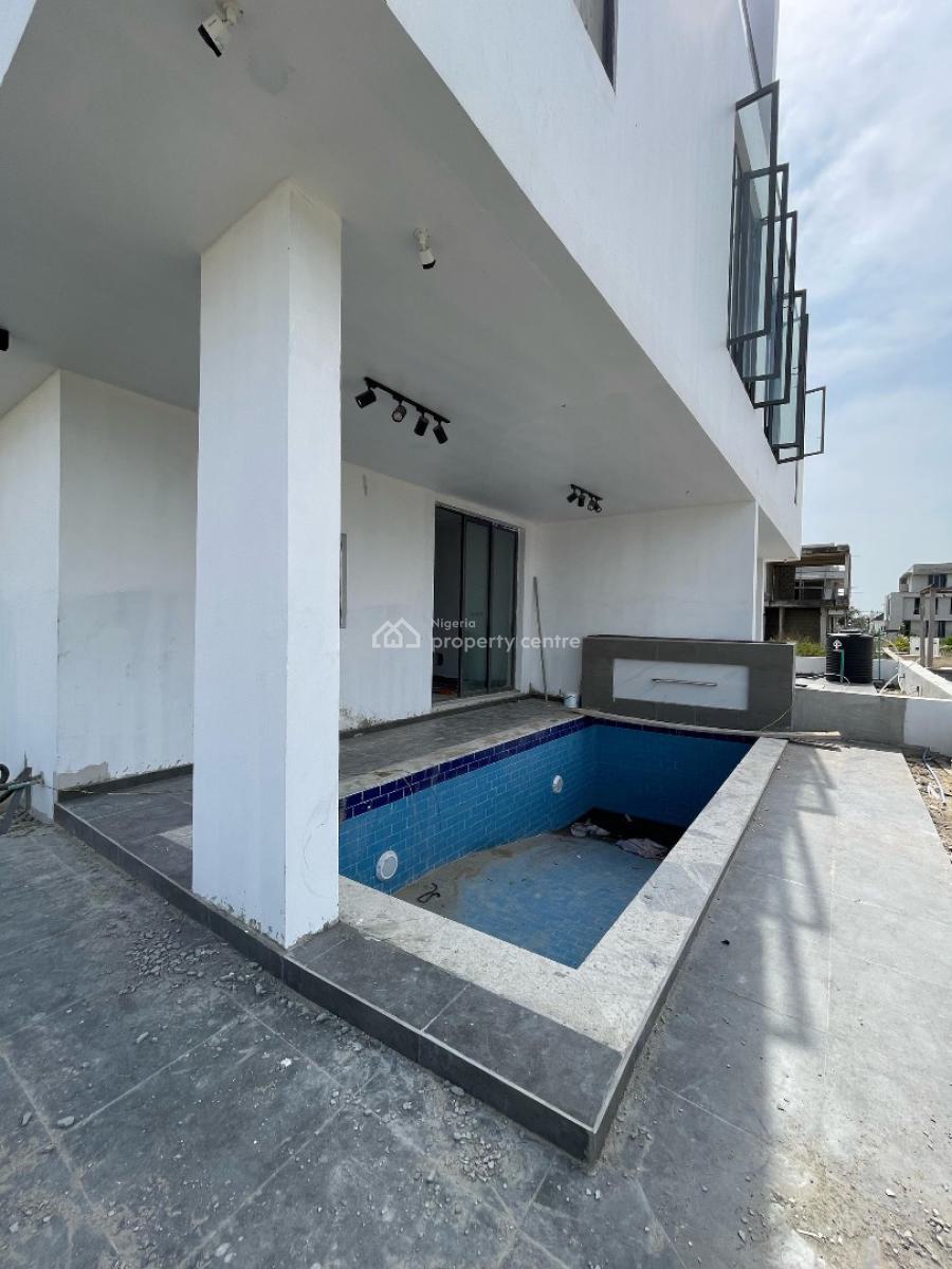 Gigantic 5 Bedroom Semi Detached Duplex with a Bq and Pool, Ikate, Lekki, Lagos, House for Sale