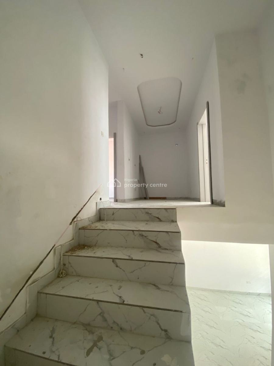 Service 4 Bedroom Duplex, The Prestigious Canna Land Estate By Dkk Well Secured Estate, Sangotedo, Ajah, Lagos, Terraced Duplex for Rent