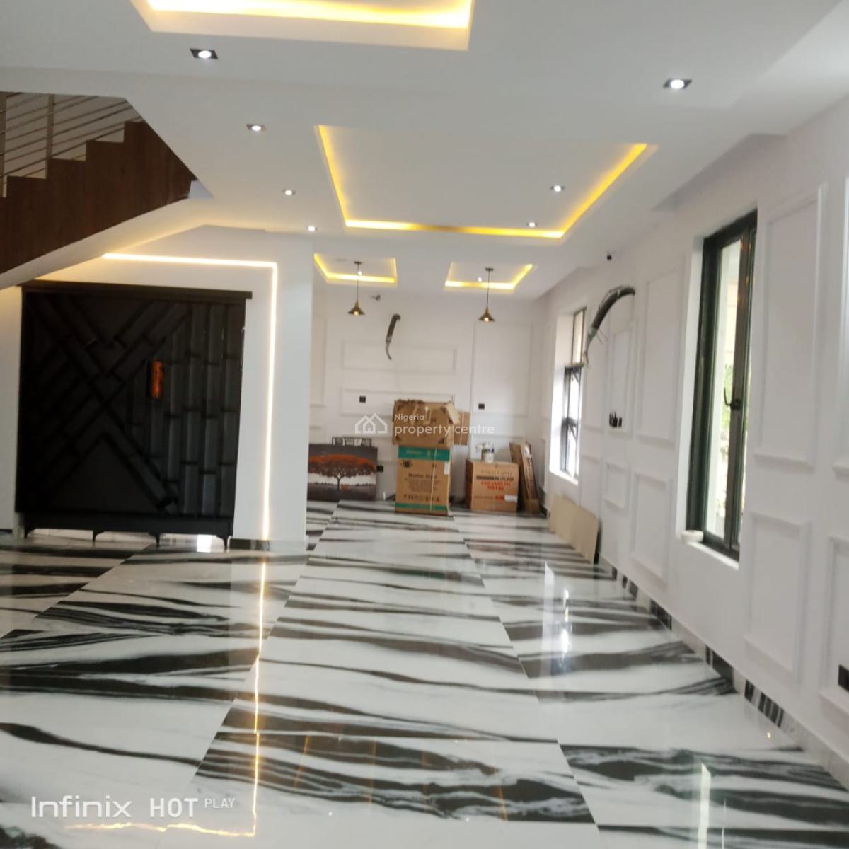 Tastefully Finished 6 Bedroom Detached House with Cinema, Bq, Royal Garden Estate, Ajah, Lagos, Detached Duplex for Sale