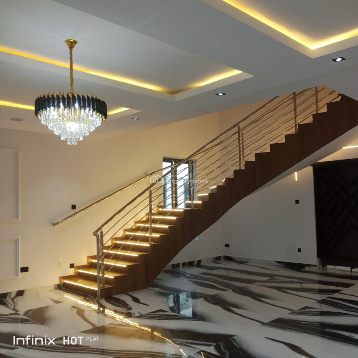 Tastefully Finished 6 Bedroom Detached House with Cinema, Bq, Royal Garden Estate, Ajah, Lagos, Detached Duplex for Sale