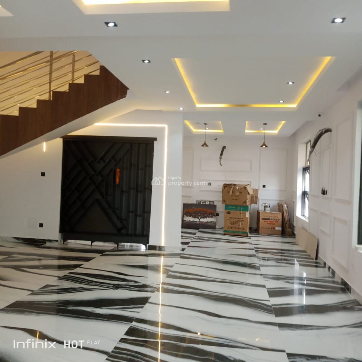 Tastefully Finished 6 Bedroom Detached House with Cinema, Bq, Royal Garden Estate, Ajah, Lagos, Detached Duplex for Sale