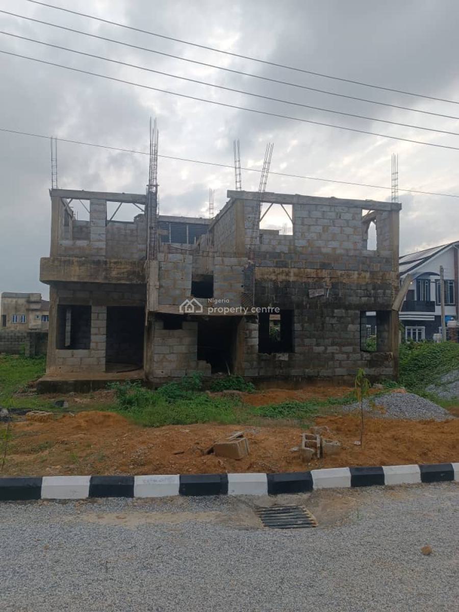 Excellent 5 Bedroom Duplex Carcass, Behind Shara Fiiling Station, Lugbe District, Abuja, Detached Duplex for Sale