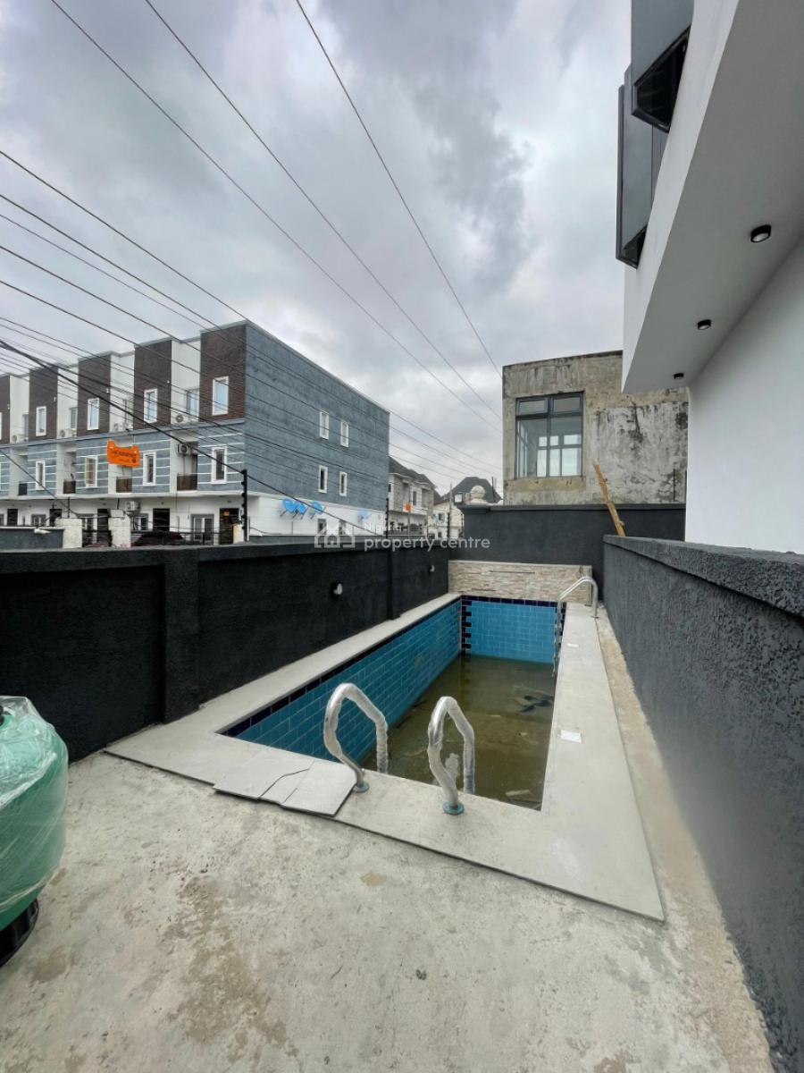 Luxury 4-bedroom Terrace Duplex with Bq & Pool in Osapa, Osapa London Lekki, Osapa, Lekki, Lagos, Terraced Bungalow for Sale