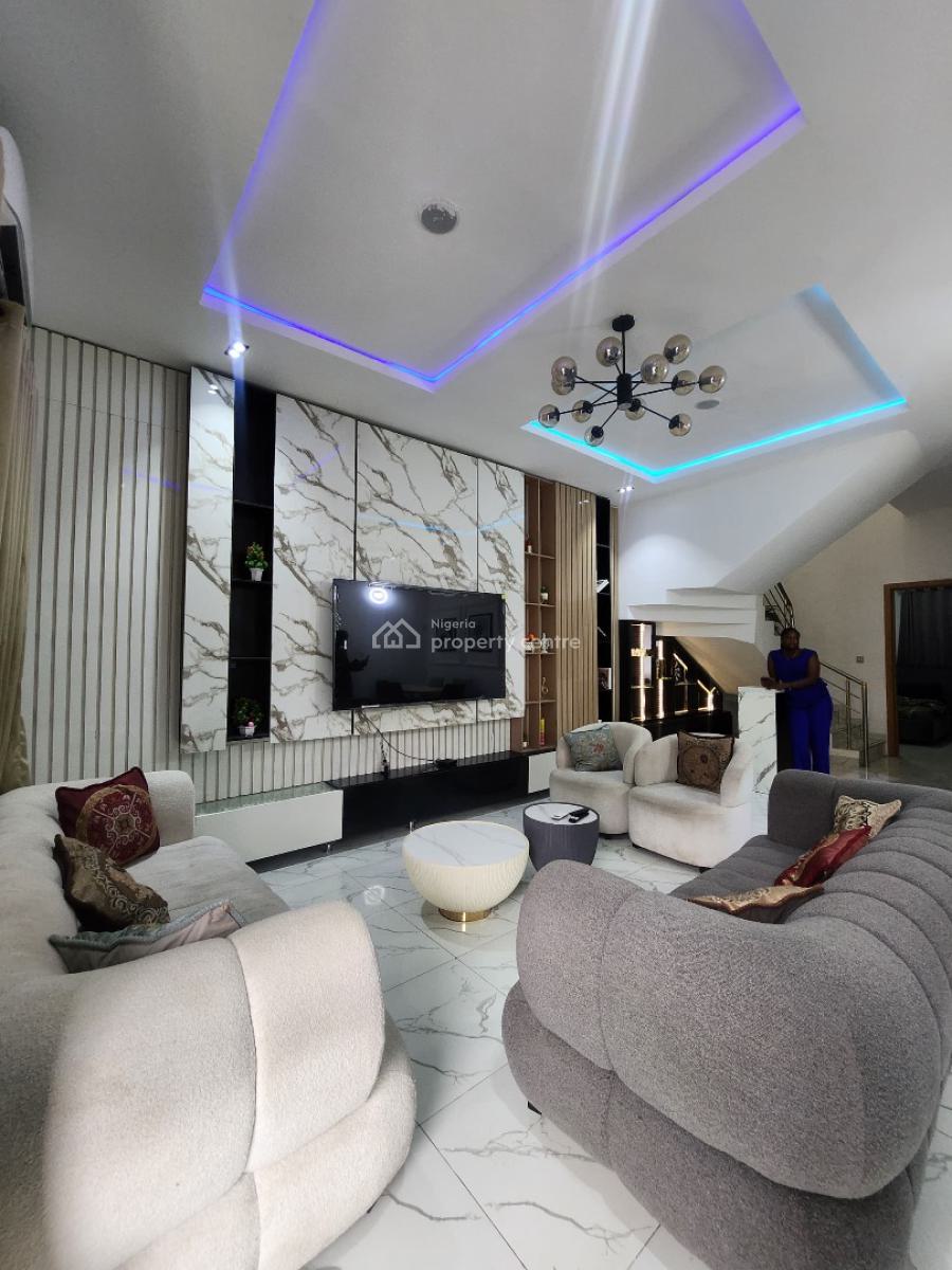 Fully Furnished 4-bedroom Terrace Duplex, Harris Drive, Vgc, Lekki, Lagos, Terraced Duplex for Rent