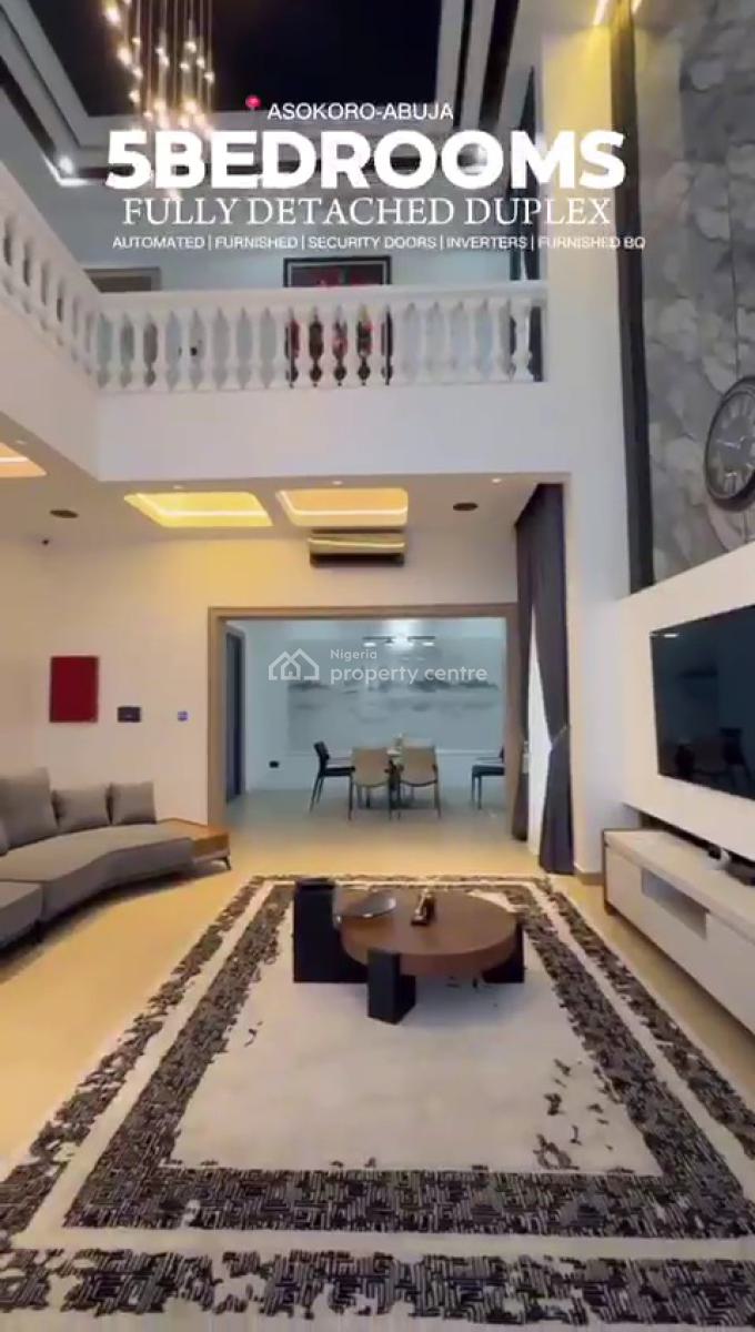5 Bedroom Fully Detached Duplex with Bq, Asokoro District, Abuja, Detached Duplex for Sale